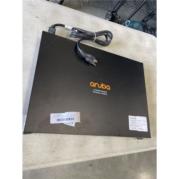ARUBA 2540 24X BASE-T RJ45 1GBE POE+ 4X1/10 GBE SFP+ UPLINKS PORT SWITCH JL356A. WORKING