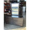 Image 1 : DARK MODERN 6 DRAWER DRESSER