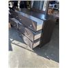 Image 4 : DARK MODERN 6 DRAWER DRESSER