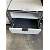 Image 5 : 2 MODERN WHITE AND CHROME NIGHT STANDS