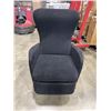 Image 1 : BLACK FABRIC PUSH BACK RECLINER