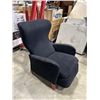 Image 2 : BLACK FABRIC PUSH BACK RECLINER