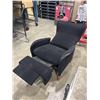 Image 4 : BLACK FABRIC PUSH BACK RECLINER
