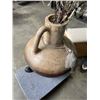 Image 4 : LARGE DECORATIV VASE W/ FLORALS AND STATUE