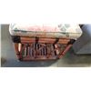 Image 3 : RATTAN BENCH W/ CUSHION