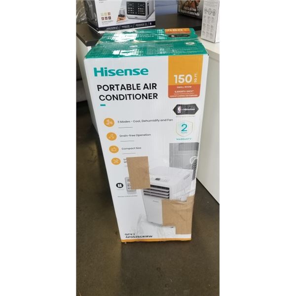 HISENSE 3-IN-1 8,500 BTU (SACC 5,000 BTU) PORTABLE AIR CONDITIONER - TESTED WORKING, RETAIL $519