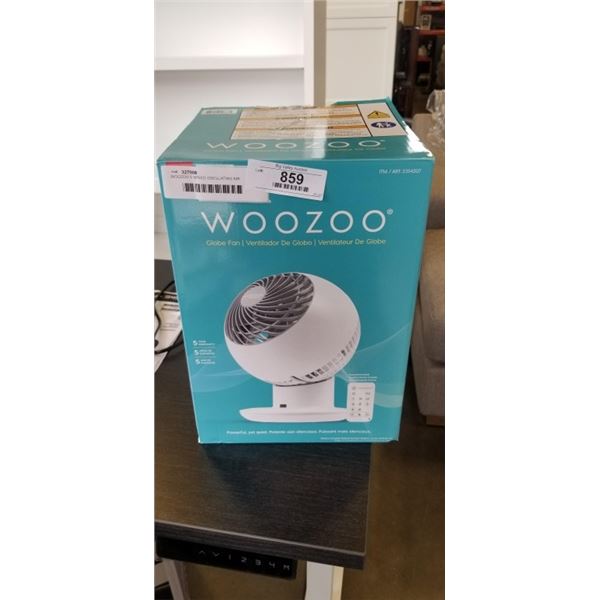 WOOZOO 5 SPEED OSCILLATING AIR CIRCULATOR W/ REMOTE