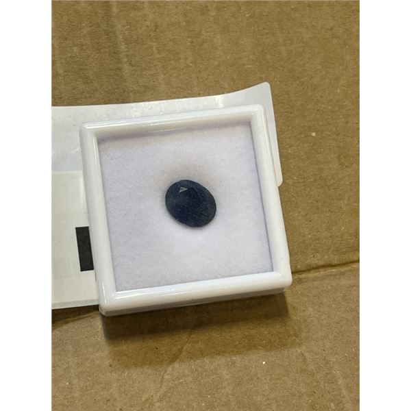 5.7CT NATURAL BLUE SAPPHIRE GEMSTONE, UNTREATED, OVAL CUT - $1820