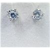 Image 2 : STERLING SILVER CZ ROUND SHAPE EARRINGS, W/A  $550.00.