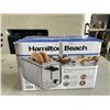 Image 2 : HAMILTON BEACH 2 SLICE MODERN CHROME TOASTER - TESTED WORKING