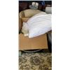 Image 1 : ASSORTED PILLOWS AND BEDDING