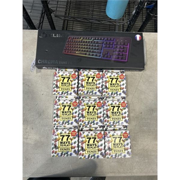 KLIM CHROMA KEYBOARD AND 9 77 WAYS TO PLAY TENZI
