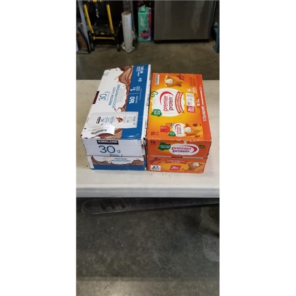2  18PK CASES PROTEIN DRINKS - SOME MAY BE MISSING, CHOCOLATE AND PUMPKIN PIE