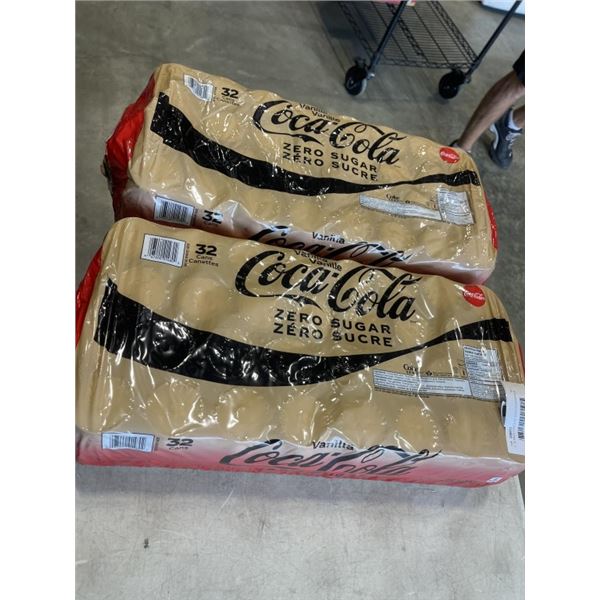 2  32 PACK CASES OF COCA COLA VANILLA  - SOME MAY BE MISSING