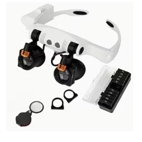 NEW GOGGLE STYLE MAGNIFIER WITH FLIP DOWN MAGNIFIER INCLUDES ASSORTMENT OF DIFFERENT MAGNIFICATION I