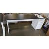 Image 2 : 2 PIECE BESTAR MODULAR OFFICE DESK, HALF LIFT HALF FIXED, 2 DRAWERS FILING STORAGE ADJUSTABLE, TOTAL