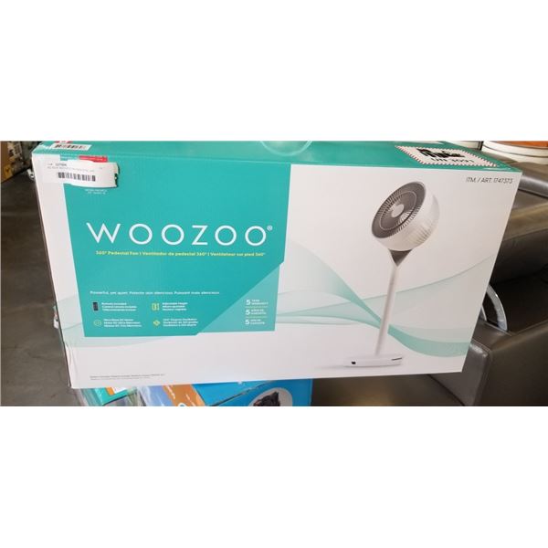 AS NEW WOOZOO 360 PEDESTAL AIR CIRCULATOR