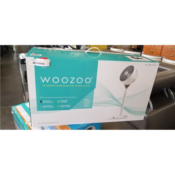 AS NEW WOOZOO 360 PEDESTAL AIR CIRCULATOR