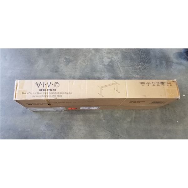 VIVO BLACK ELECTRIC DUAL MOTOR STANDING DESK FRAME FOR 40 TO 84 INCH TABLE TOPS