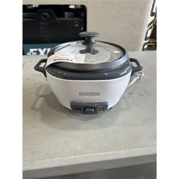 AS NEW BLACK AND DECKER RICE COOKER - TESTED WORKING