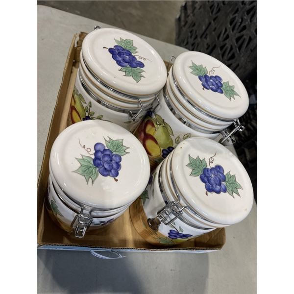 4 PIECE CANNISTER SET