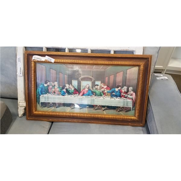 FRAMED LAST SUPPER PICTURE