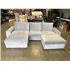Image 1 : IKEA KIVIK SECTIONAL WITH STORAGE OTTOMAN, IN GOOD CLEAN SHAPE, NO RIPS OR TEARS