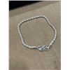 Image 3 : NEW S925 3.0MM TWSITED ROPE BRACELET, 8.5" LONG 925 STERLING SILVER W/ WHITE GOLD OVERLAY