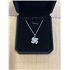 Image 2 : NEW PLATINUM PLATED 2.0CT SIMULATED DIAMOND (CZ) NECKLACE 16-18" LONG