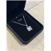Image 3 : NEW PLATINUM PLATED 2.0CT SIMULATED DIAMOND (CZ) NECKLACE 16-18" LONG
