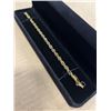 Image 2 : NEW 14K GOLD PLATED 6.0MM TWSITED ROPE BRACELET, 8" LONG