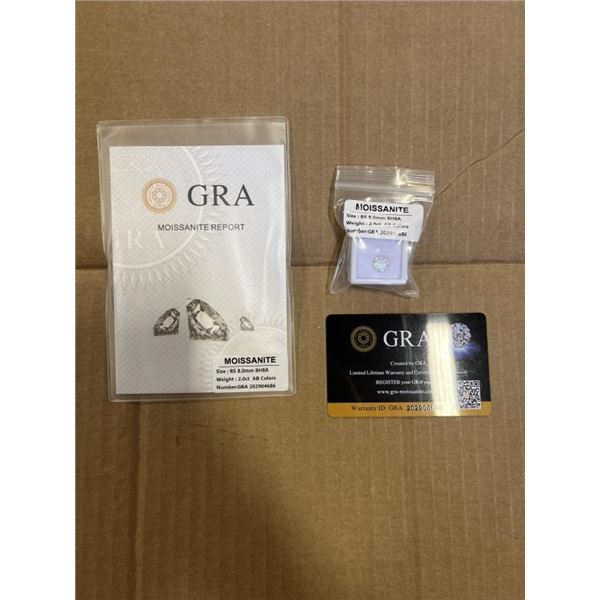 NEW 2.0CT AURORA MOISSANITE GEMSTONE, ROUND BRILLIANT CUT, VVS1, TESTS POSITIVE W/ DIAMOND TESTER (M