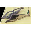 Image 2 : VTG Green Inlay Dangle Earrings Abstract Silver Tone Drop Hooks