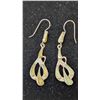 Image 1 : VTG Silver Tone Multi Color Inlay Dangle Earrings