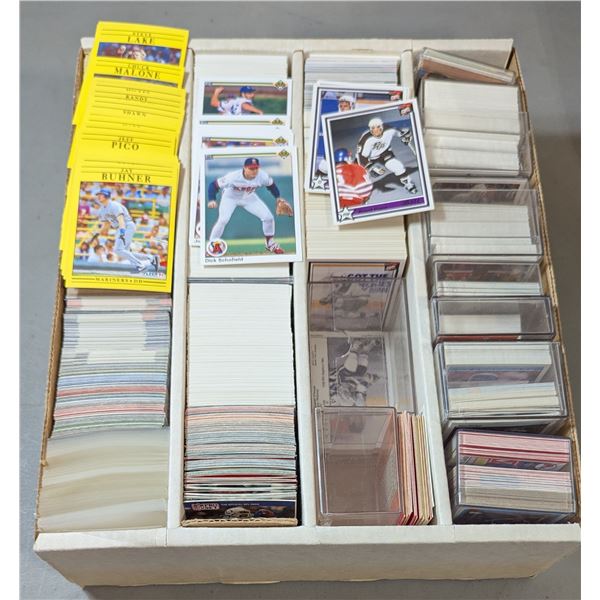 Sports Card Variety Lot w/ VTG, Hockey, Baseball, & More