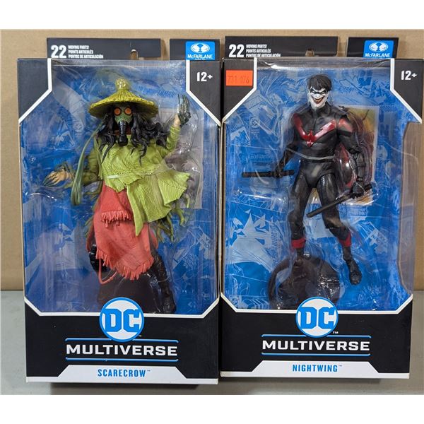 McFarlane DC Multiverse Action Figure Lot Scarecrow & Nightwing