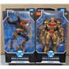 Image 1 : McFarlane DC Multiverse Action Figure Lot Deathstroke & Batman