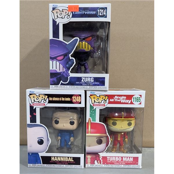 Funko Pop Lot w/ Hannibal, Zurg, & Turbo Man