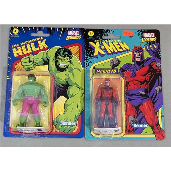 Hasbro Marvel Legends Retro 375 Hulk & Magneto Figures