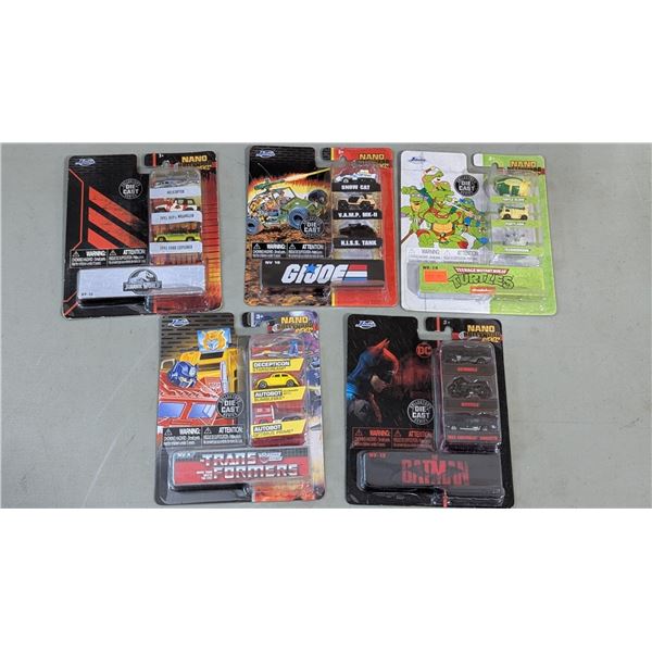Nano Hollywood Rides Lot w/ Batman, Transformers, G.I. Joe & More