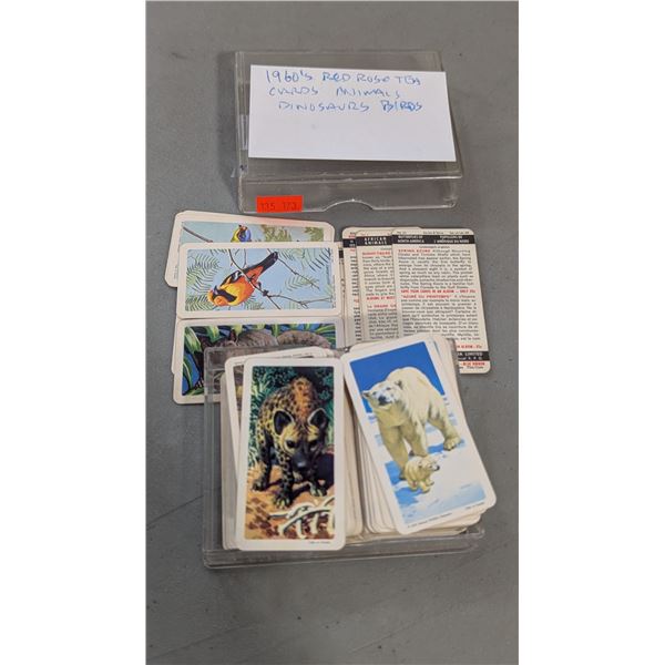 VTG 1960s Red Rose Tea Brooke Bond Animal, Bird & Dinosaur Collector Cards