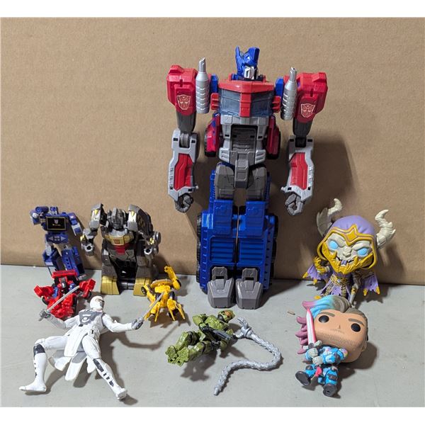 Variety Figurine Lot w/ Transformers, Halo & More