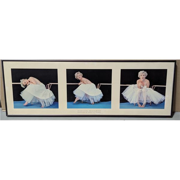Framed Marilyn Monroe “Ballerina Sitting” Photo Triptych - Milton H. Greene