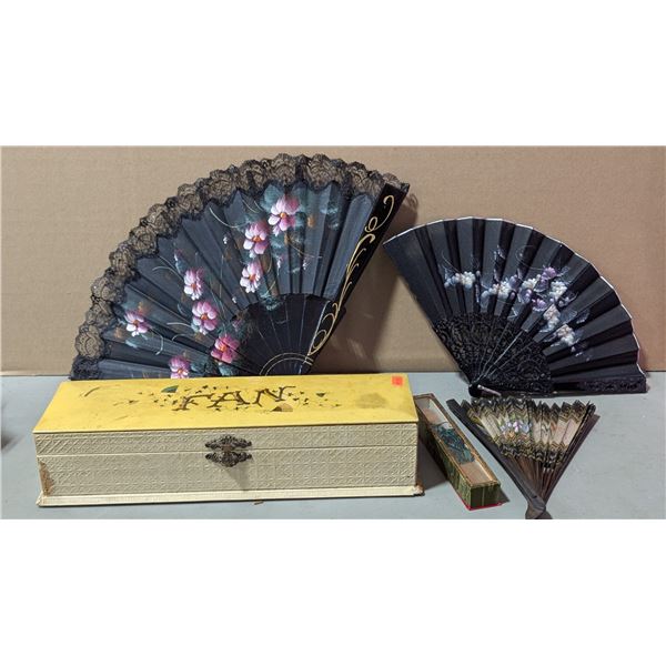 Assorted Decorative Hand Fan Collection
