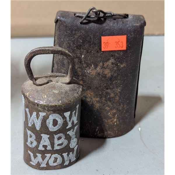 VTG Pair of Cowbells