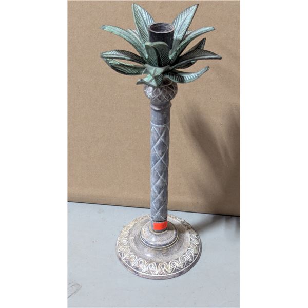 VTG Palm Tree Style Candle Stick Holder