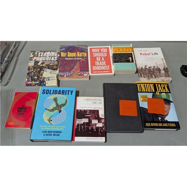 VTG Assorted Union / Labour Books & More - Two Signed