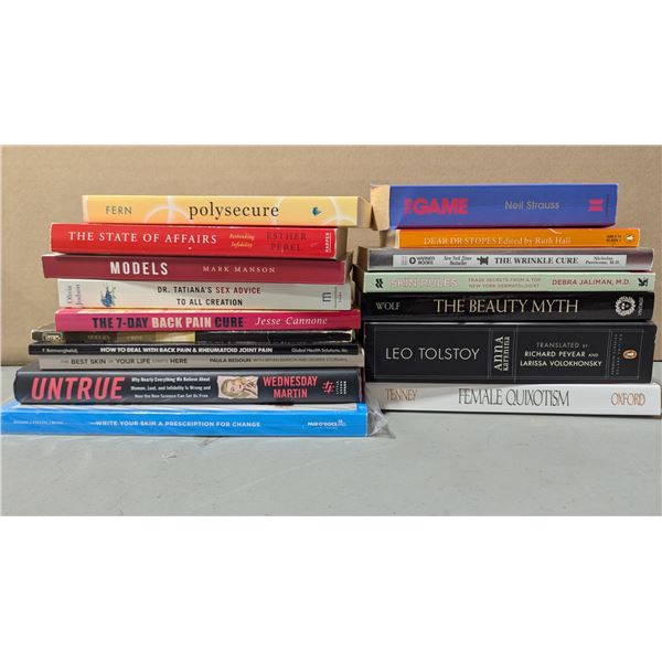 VTG/Modern Lot of Assorted Books w/ The Beauty Myth, Untrue & More