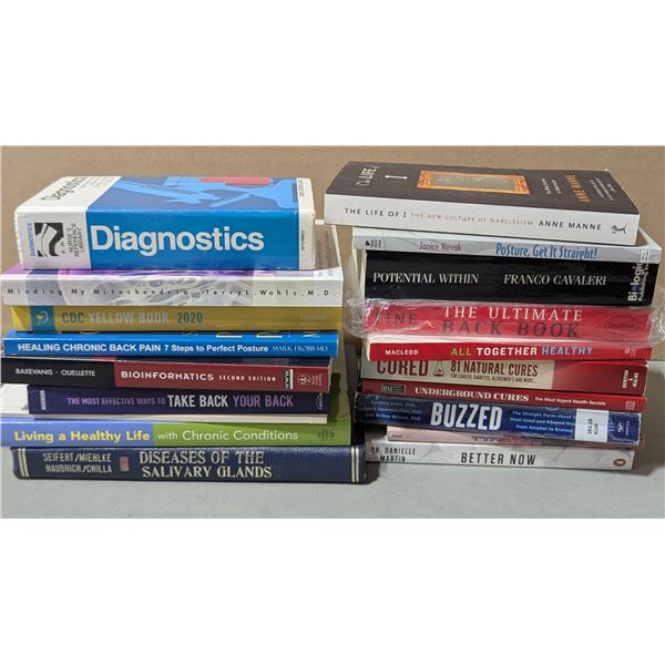 VTG/Modern Lot of Assorted Books w/ Diagnostics, Buzzed, 81 Natural Cures & More