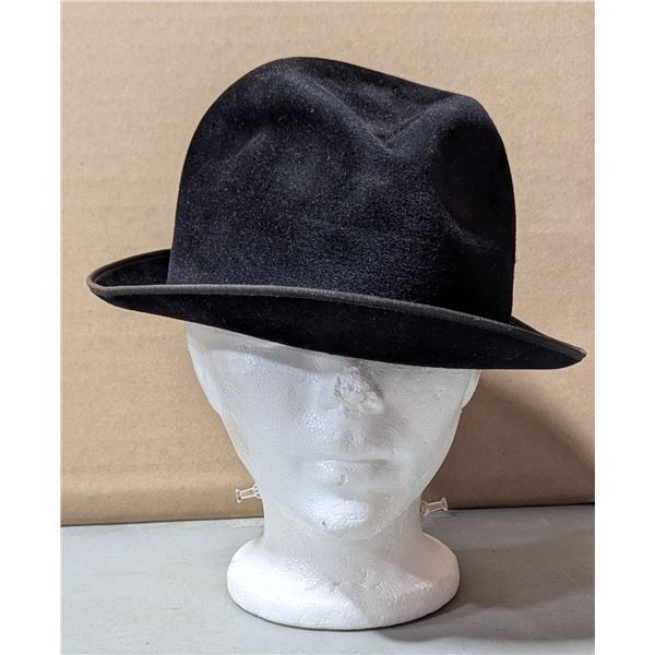 VTG Stetson Premier Black Felt Fedora Hat